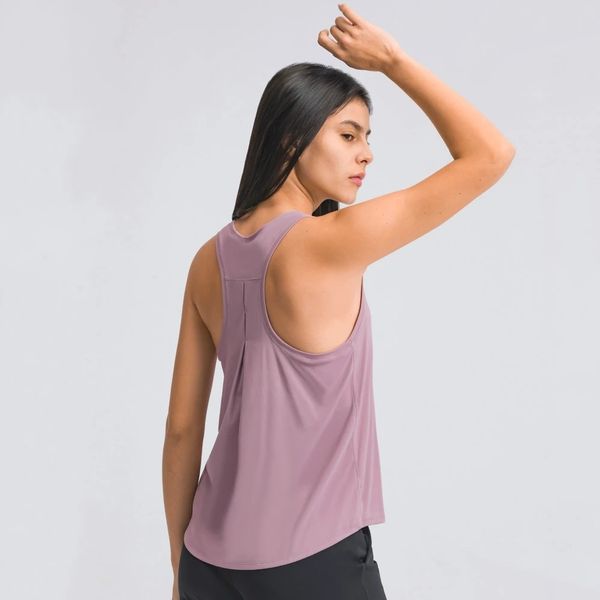 

women's tracksuits 2021 women loose tank open up running workouts clothes yoga stretch blouse gym sports vest a00s, Gray