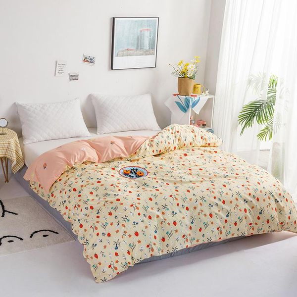 

bedding sets pink strawberry duvet cover set 3/4 pcs modern bedclothes ab desgin bed sheet pillowcase comforter for women kids oceania