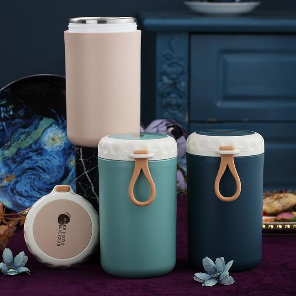 

water bottles stainless steel insulated lunch box holder portable container for picnic school office hand-held soup cup kitchen tools
