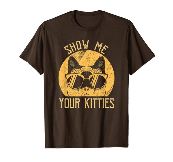 

vintage show me your kitties thanksgiving matching t-shirt, White;black