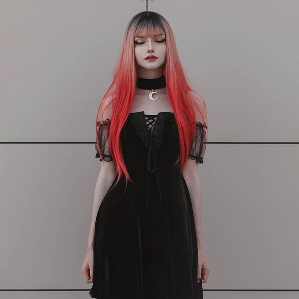 

black gothic lolita dress, retro lace summer party dress, Black;gray