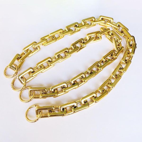 

bag parts & accessories fashion woman accessory detachable replacement chain solid gold acrylic luxury strap women shoulder handle, Black