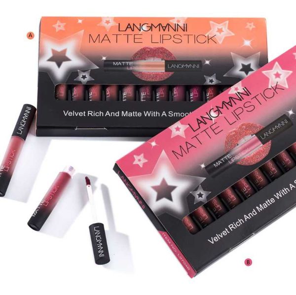 

lip gloss 12 color matte set liquid lipstick