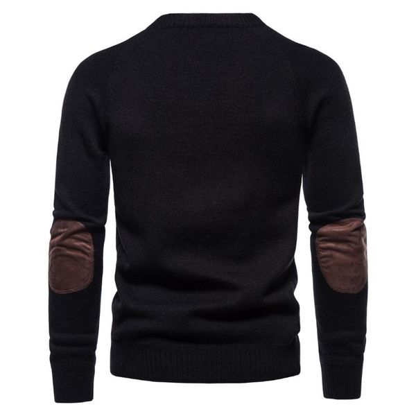 

men's sweaters fashion patchwork pullover sweater bottoming, White;black