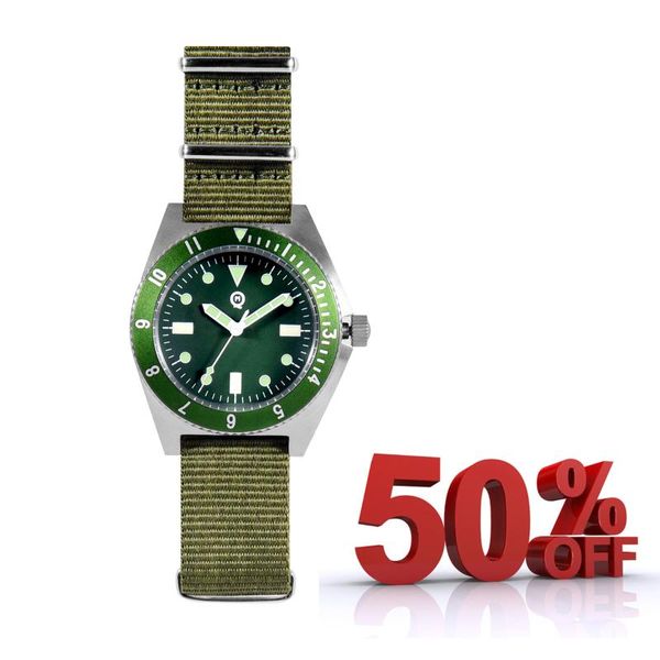 

wristwatches factory direct qimei "vietnam" / platoon us special forces udt military outdoor men's watch with 300m dive sm801, Slivery;brown