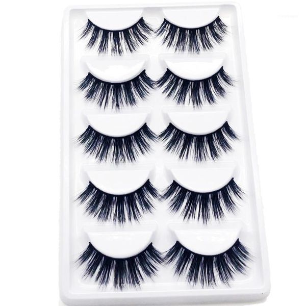 

five pairs of false eyelashes product 3d fiber thick artificial 51