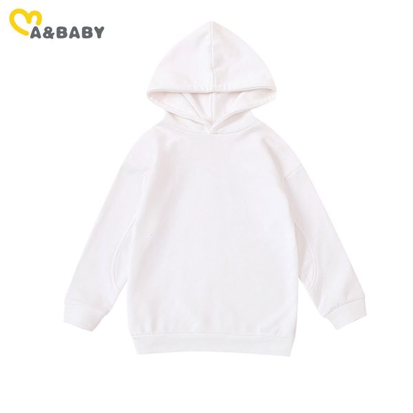 

18m-6y autumn spring toddler kid girls white dress casual long sleeve hooded straight dresses for children girl costumes 210515, Red;yellow