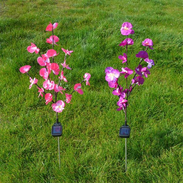 

waterproof butterfly orchid decorative landscape lighting colorful garden lamp for yard,party lawn lamps