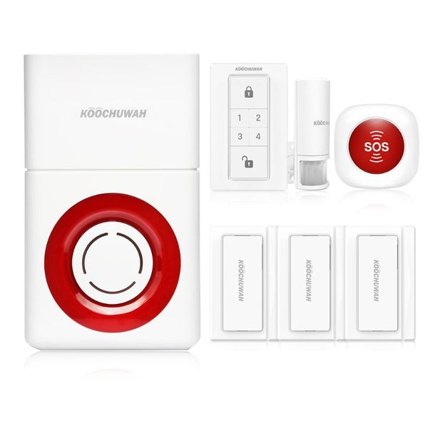 

wireless gsm network home alarm system security sms remote dail call loud soud 130db for indoor outdoor battery power systems