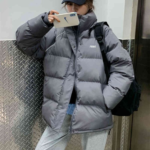 

women's down korean fashion coat, cotton padded et, clothing., Black