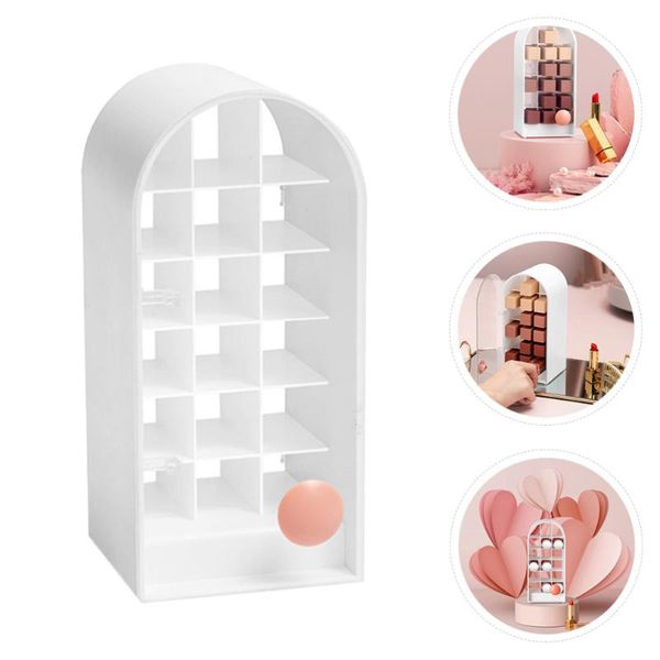 

storage boxes & bins 1pc lipstick rack home deskbox lip gloss stand white