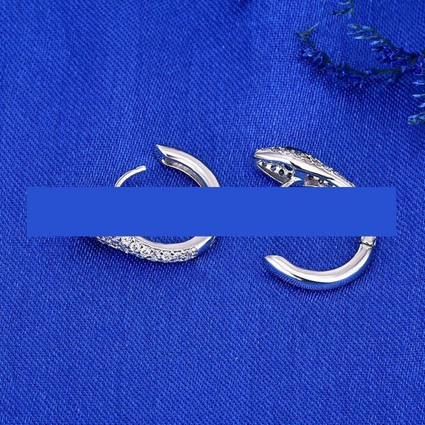 

cqn fashionable sea stud blue artificialsnake and with rhodium plated zircon animal fashionable sea blue artificialsnake and earr, Golden;silver