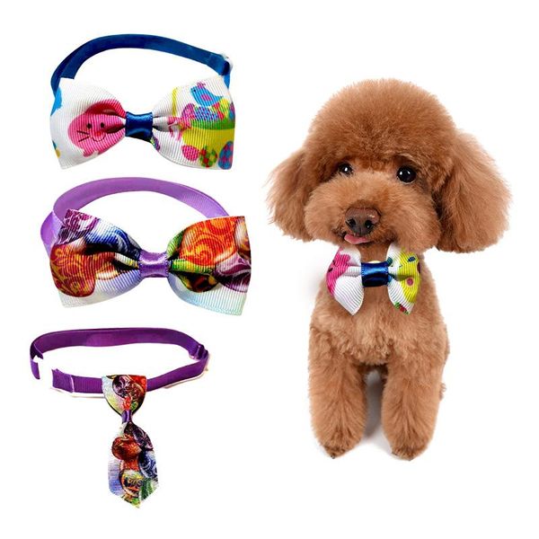 

cat collars & leads 4pcs/set pet dog bowties collar bows puppy ties bow tie neckties samll grooming supplies
