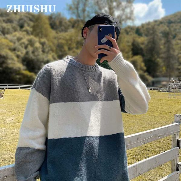 

sweater for men casual knitwear round neck long-sleeve pattern pullover base shirt clothing male coat sweaters knitted men's, White;black