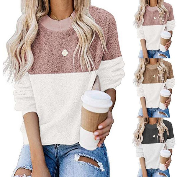 

women's hoodies & sweatshirts loose t-shirts women jumpers long sleeve o-neck woman pullover female fleece autumn warm sweatshirt clot, Black