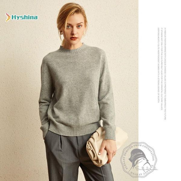 

women's sweaters 100% pure wool sweater one piece seamless basic style, White;black