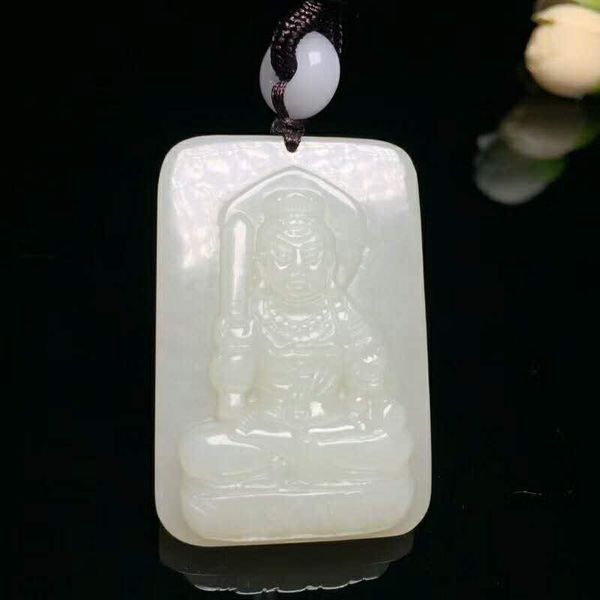 

lockets h11#exquisite hetian jade patron pendant, Silver