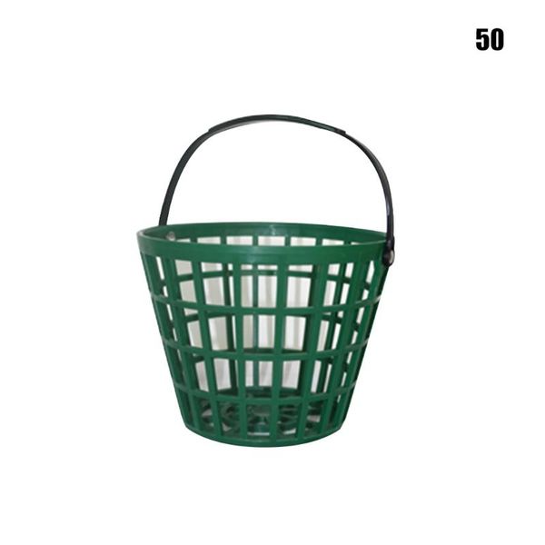 

golf balls green nylon practical stackable storage container portable outdoor with handle large capacity ball basket carrying clubs