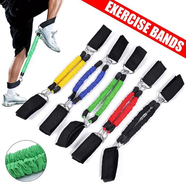 

gym ankle leg resistance bands elasticity training straps exercise elastic band workout fitness equipment expander