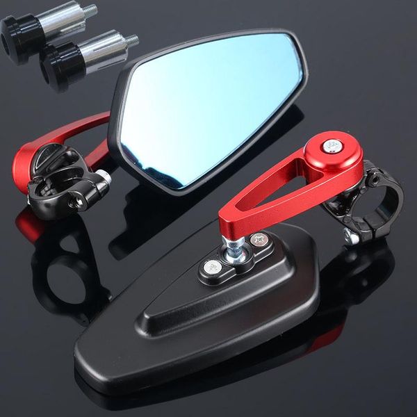 

motorcycle mirrors universal cnc 7/8" 22mm rearview handle bar ends for bajaj dominar 400 accessories