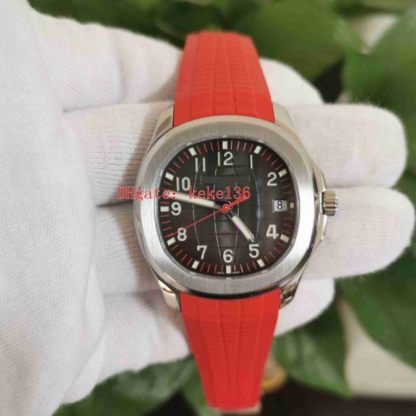 

pf maker 904l steel men watches wristwatches 40mm 5167r-001 red rubber bands cal.324 s c eta movement mechanical automatic mens watch, Slivery;brown