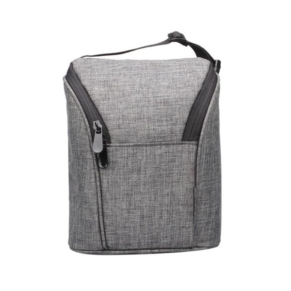 

bag organizer oxford cloth thermal insulated cooler zipper lunch picnic camping home portable waterproof outdoor office large capacity, Blue;pink