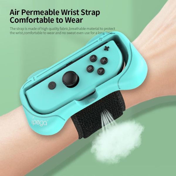 

game controllers & joysticks ipega pg-sw055 switch nunchaku dancing wrist strap 2 in 1 breathable non-slip joy con controller strap/controll