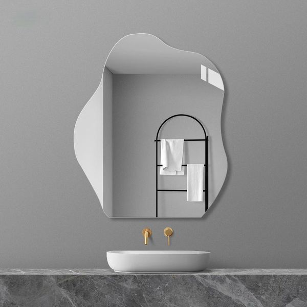 

mirrors frameless bathroom mirror shaped decorative irregular art hd explosion-proof customizable