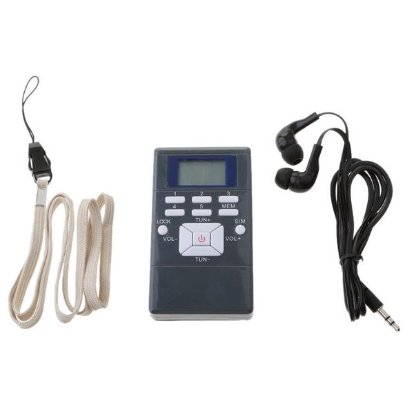 

radio fm pocket radio,portable digital with 3.5mm jack earphone lcd display frequency range 60-108mhz high sensitivity
