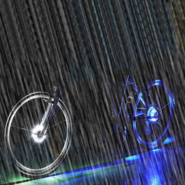 

bike lights safety bicycle wheel light fronail hub led spoke warning lamp cycling decoration night riding accessories