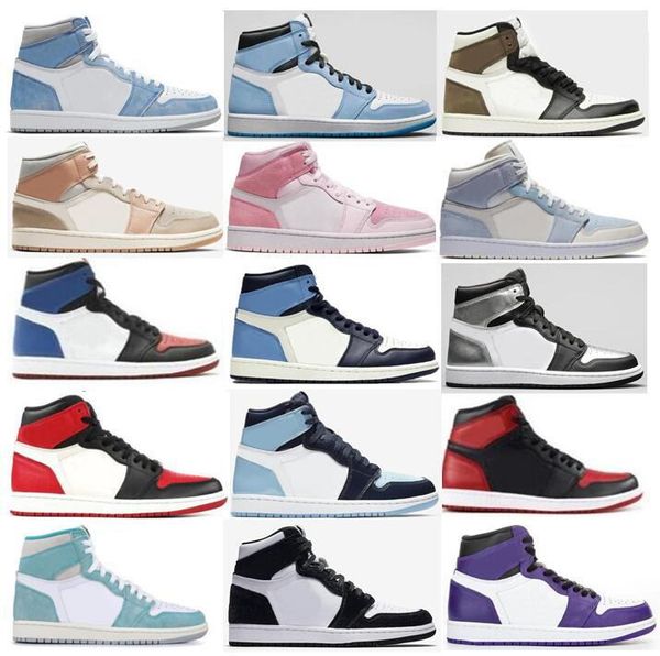 

1 university blue hyper royal twist chicago basketball shoes men 1s mid milan digital pink sail light blues unc patent 3 bred toe court purp