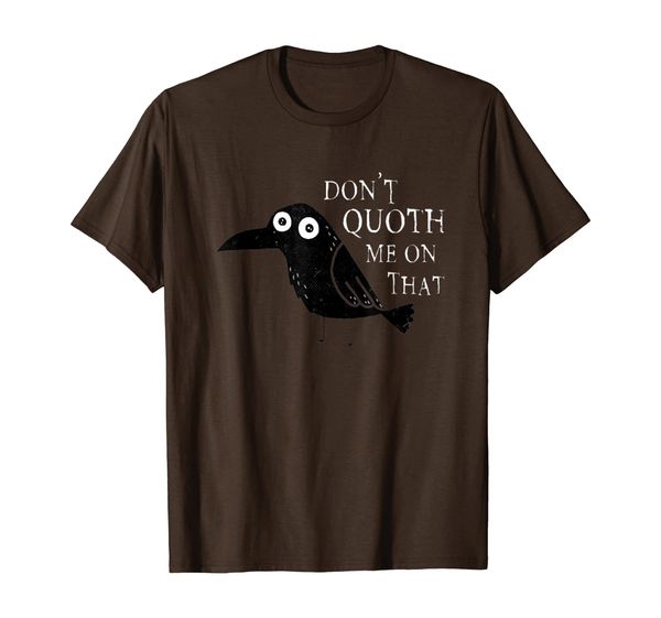 

edgar allan poe quoth crow raven t shirt, White;black