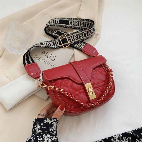 

fashion saddle bag winter small new chain single shoulder messenger bag purse outlet