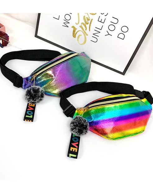 

waist bags women's casual bum laser fashion colorful belt bag holographic chest pack cute designer packs phone pouch