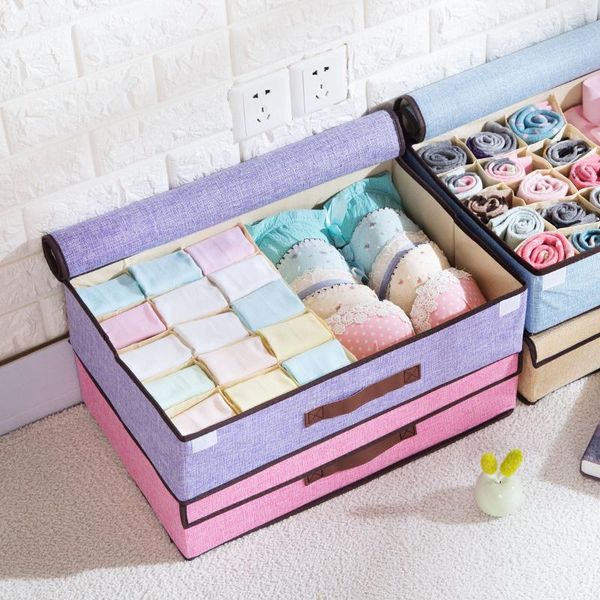 

storage drawers cotton and linen folding underwear box drawer finishing deskdivided bra socks