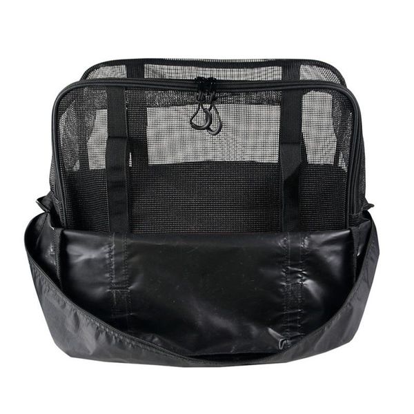 

fishing accessories tackle storage bag portable outdoor gear bait large size 420pvc waterproof double-layer isolation 37*32cm