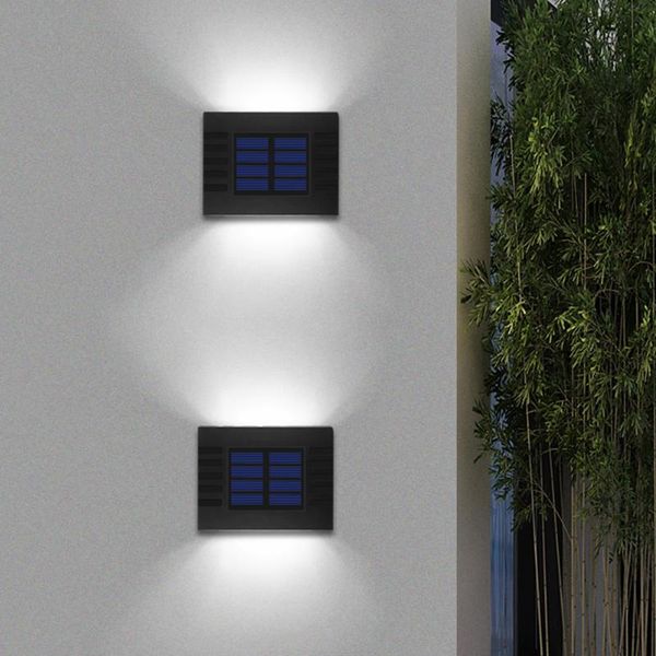 

outdoor wall lamps 2pcs led waterproof solar light garden lights bedside square lamp washer sunlight for yard