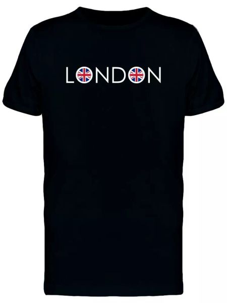 

London United Kingdom Flag Men's Tee -Image by Shutterstock, White;black
