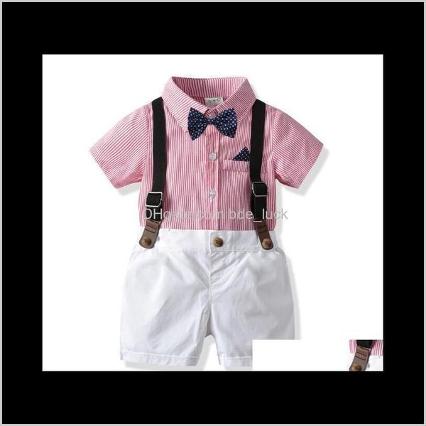 Sets baby, maternityboys ternos de casamento para bebês terno de negócios para crianças crianças roupas blusa jumpsuit 2 peça conjunto com laço meninos roupas dro