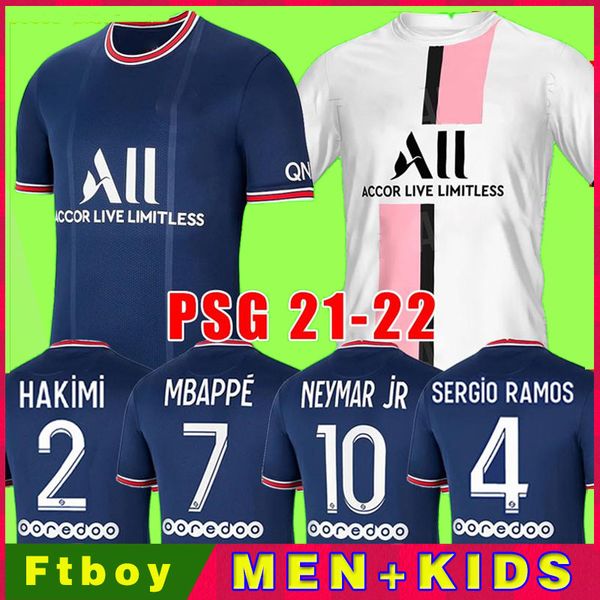 

maillots de foot 2022 mbappe kean 4th soccer jerseys sergio ramos marquinhos verratti kimpembe football shirts 21 22 men kids women hommes e, Black;yellow