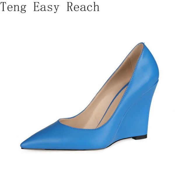 

dress shoes women platform pumps wedge women's comfortable high heels 2021 spring autumn fashion female ladies zapatillas mujer 43 45, Black