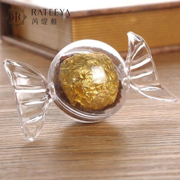 

gift wrap 12pc set creative wedding candy box transparent plastic baby full moon packaging