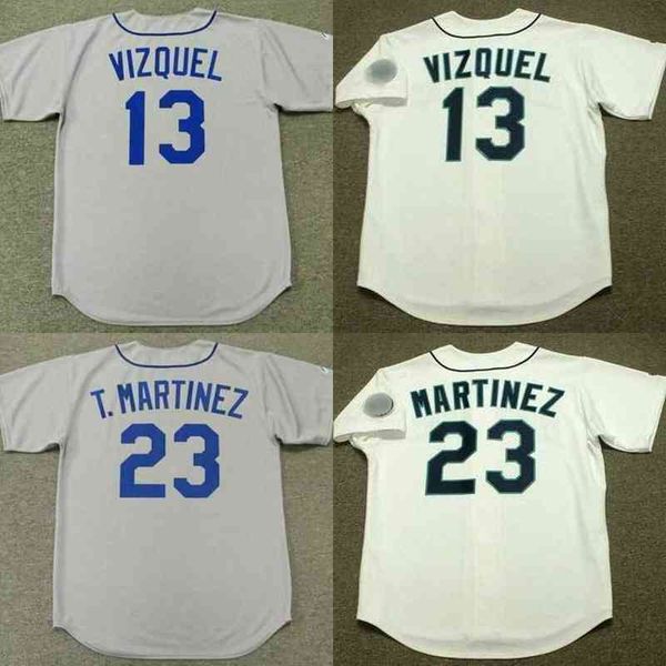 

men 13 omar vizquel 23 tino martinez 1979 baseball jersey, Black