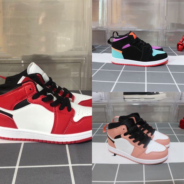 

jjr8 little kids 1 basketball shoes wolf grey blue black white gold concords boys girls sports sneakers tennis size 26-35fj4p