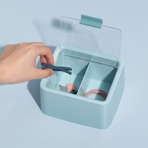 

storage boxes & bins sundries box organizer with lid nordic pink blue white container for cosmetics cotton pads swabs