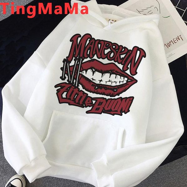 

men's hoodies & sweatshirts maneskin, Black