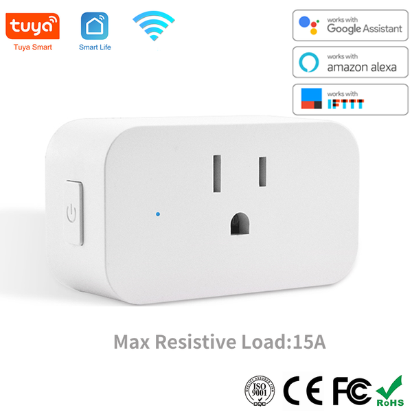 

smart power plugs tuya us plug wifi socket for home humidifier remote control work with alexa google no hub required