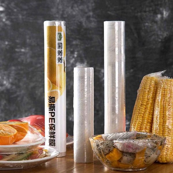 

food savers & storage containers 1 roll kitchen clear pe foil cling film plastic wrap fruit vegetable cover 30cm*50m /30cmx20m / 20cmx20m