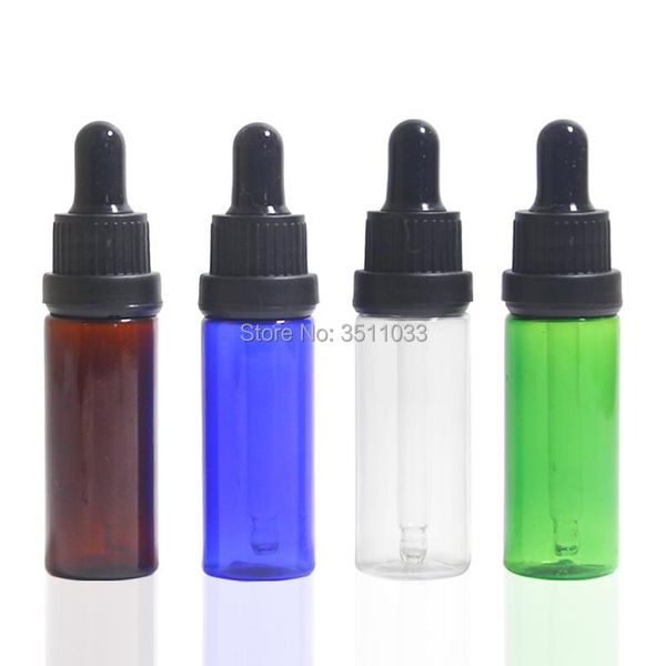 

storage bottles & jars 20ml green plastic essential oil bottle, 20cc brown refillable vial clear blue cosmetic essence bottle black anti-the