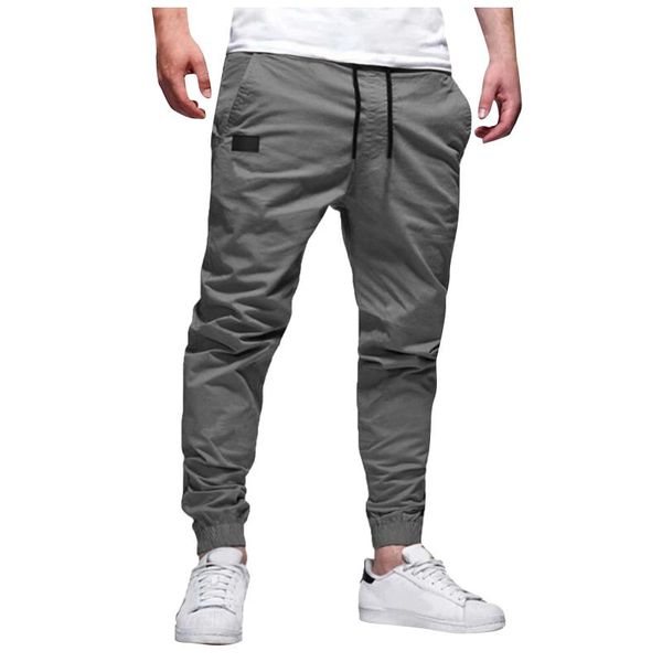 

men's pants 2021 sports casual elastic waist jogging trousers harem lightweight hiking work outdoor streetwear sweatpants, Black